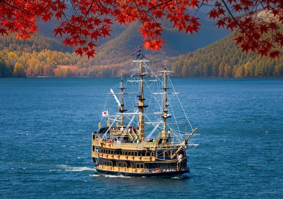 Tokyo Mt. Fuji & Hakone,Lake Ashi FREE Pirate Ship+Cable Car - Soaring Over Hakone: Ropeway and Owakudani Valley