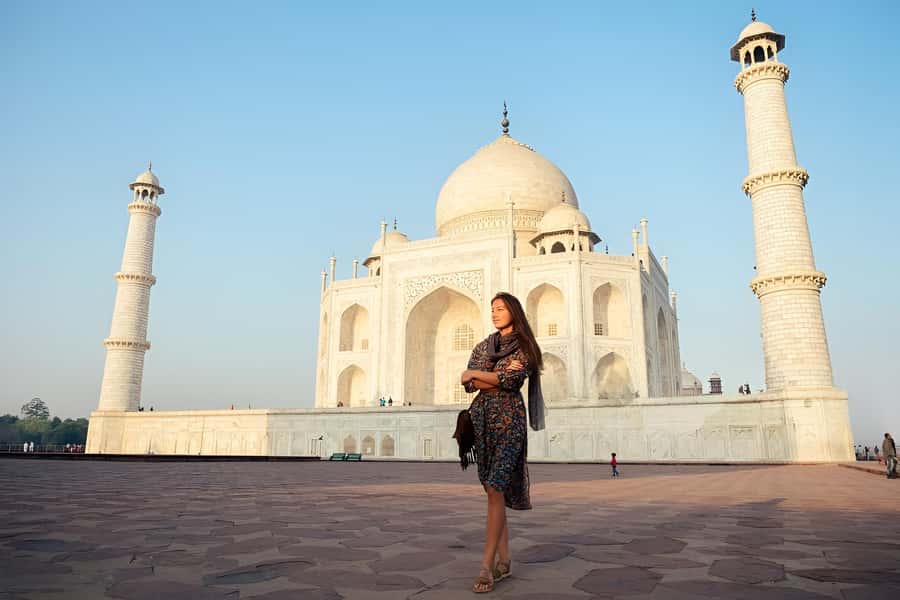 From Delhi: All-Inclusive Taj Mahal & Agra Tour with 5*Lunch - First Stop: The Taj Mahal