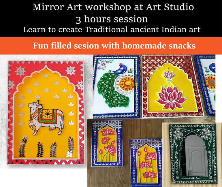 Mumbai: 3-hour Mirror art workshop with snacks - Introduction: A Creative Journey into Indian Folk Art in Mumbai