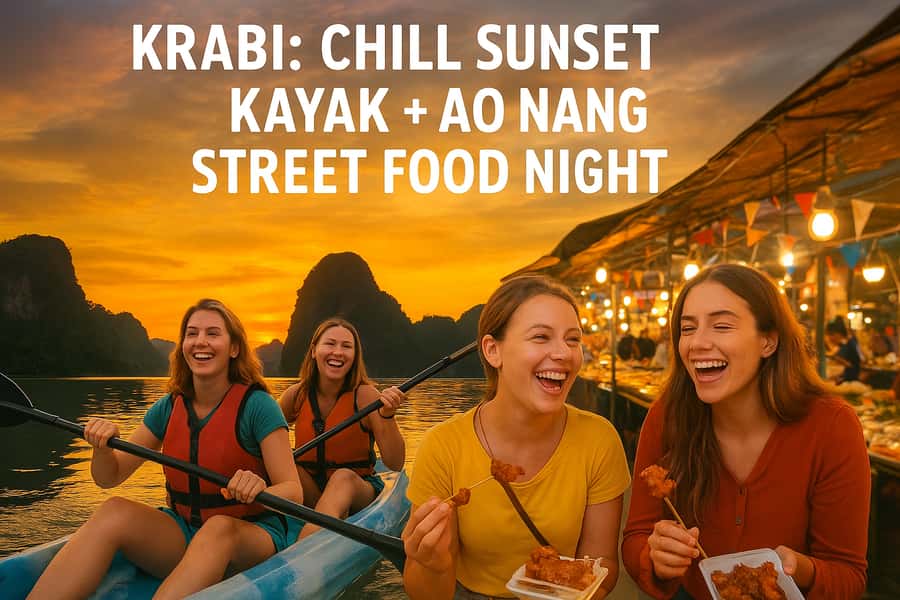 Krabi: Mirror Lake Golden Hour Kayak & Ao Nang Night Market - A Closer Look at the Experience