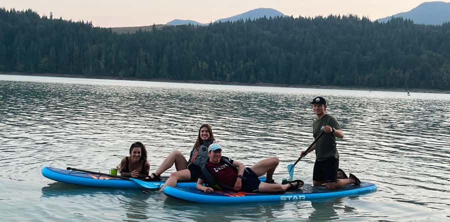 Mineral Lake: Sunset Paddle Board Tour with View of Rainier - An Authentic Paddleboarding Experience at Mineral Lake