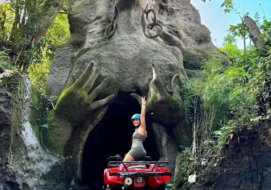 Legong Cave Off-Road: Passing Waterfall & Free Swimming Pool - The Itinerary in Detail