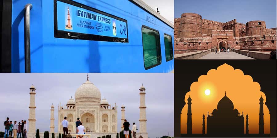 Taj Mahal Tour w/ High-Speed Train Experience -All Inclusive - The Journey Begins: From Delhi to Agra in Style