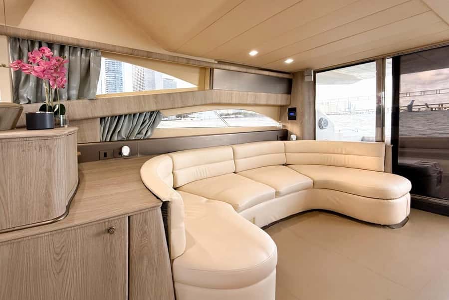 Miami Private Boat 60 ft + 2 Jet Ski | Miami Yacht Rental - Inside Comfort and Facilities