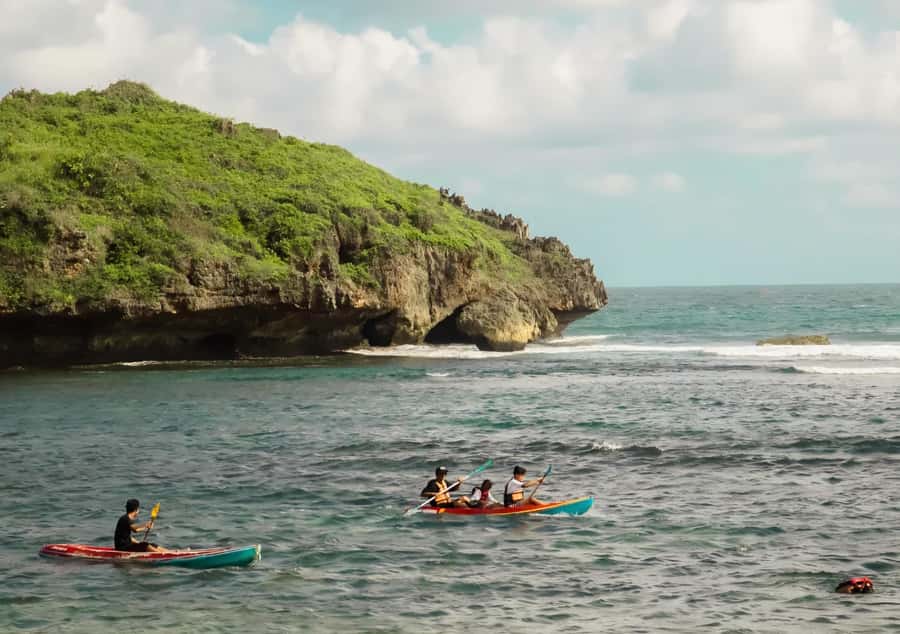 Relaxing Beach in Yogyakarta: Canoeing, Bean Bag & Coconut - A Closer Look at the Experience
