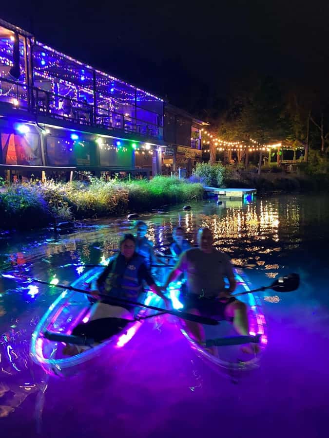 San Marcos: Sunset Clear Kayak Eco Tour with Glow Lights - Key Points