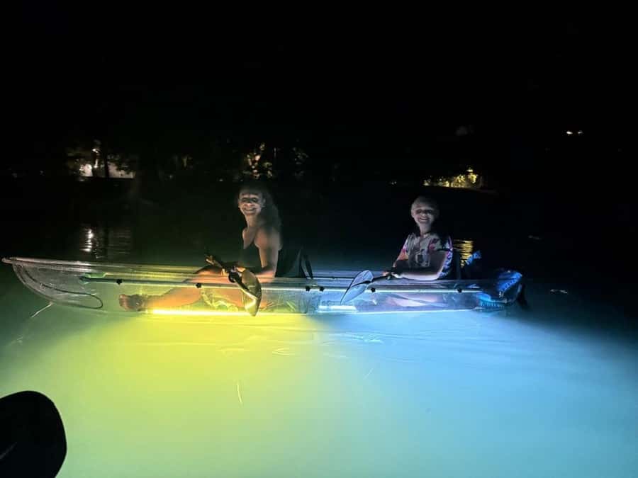 San Marcos: Sunset Clear Kayak Eco Tour with Glow Lights - San Marcos: Sunset Clear Kayak Eco Tour with Glow Lights