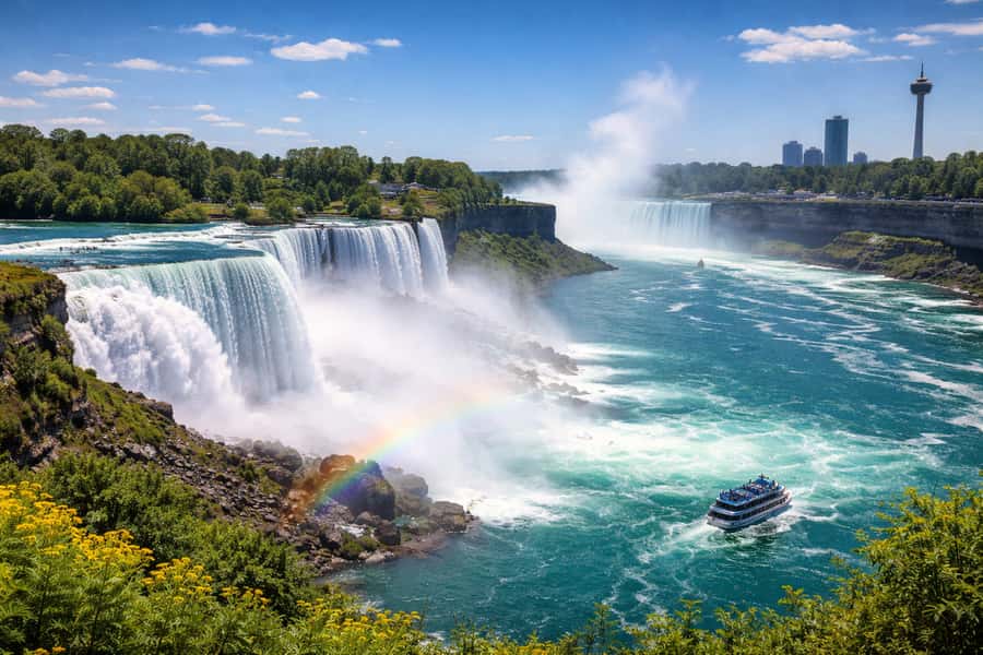 Montreal: Toronto & Niagara Falls Tour with Train & Hotel - Key Points