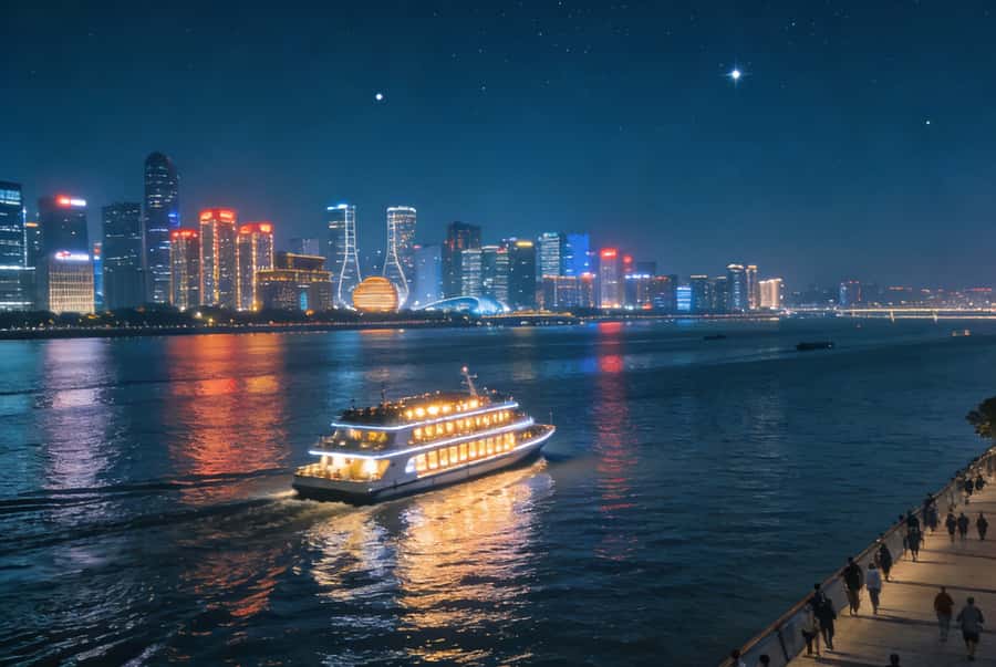 Hangzhou Qiantang River Night Cruise(Ticket) - Setting Sail into Hangzhou’s Nightscape