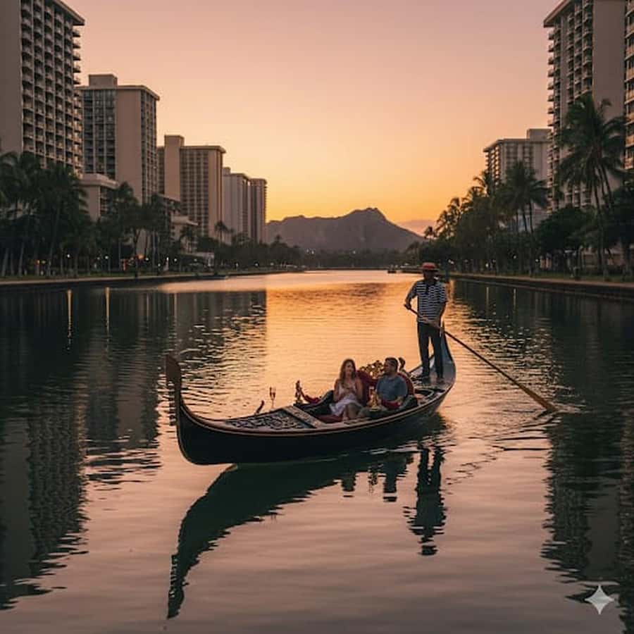 Photo Shoot on a Waikiki Gondola Cruise - The Setting and Start of the Tour