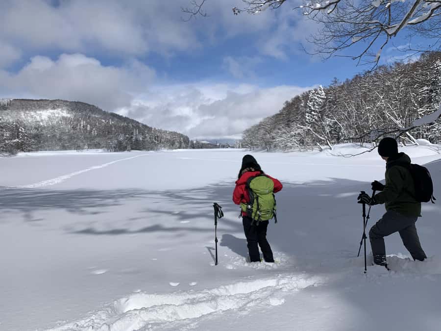 Nagano Iiyama : Snowshoe Hike a half-day, Nozawa, Madarao - Exploring Nagano Iiyama: Snowshoe Hike in Nozawa and Madarao