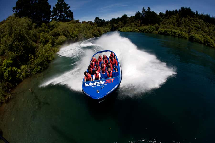 From Rotorua - WAI-O-TAPU - WAIKITE Pool & HUKA FALLS Cruise - Waikato River Cruise & Huka Falls