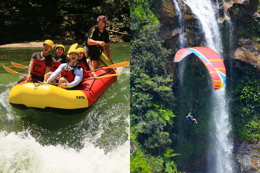 From Medellín: Paragliding and Rafting Combo Tour - The Itinerary in Detail