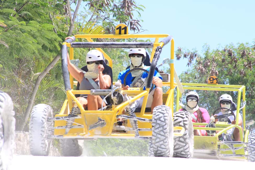 Buggy Ride, Zipline Splash & Waterfall Pool Combo with Lunch - Starting Point and Transportation