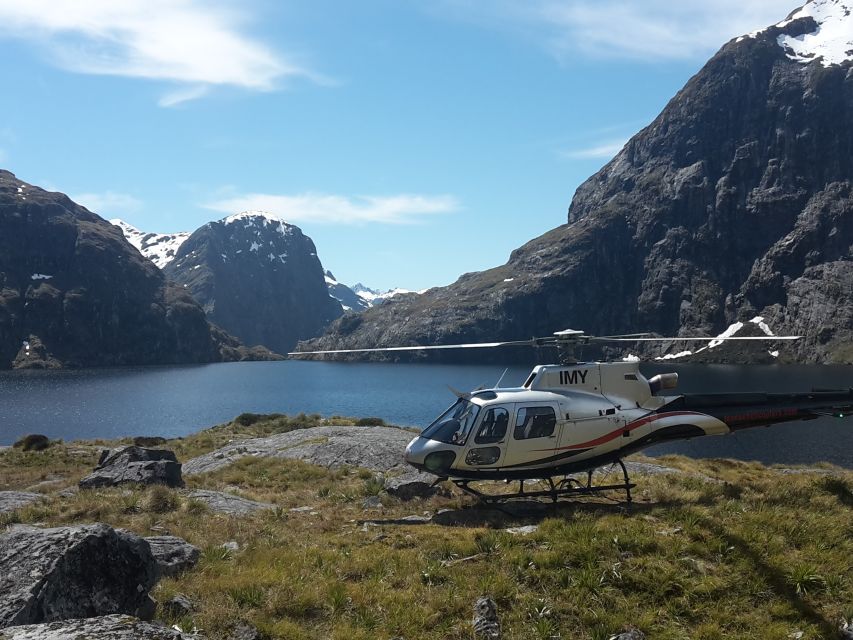 Helicopter Flight Over Sutherland Falls - The Remote Landing: Standing Above the Falls