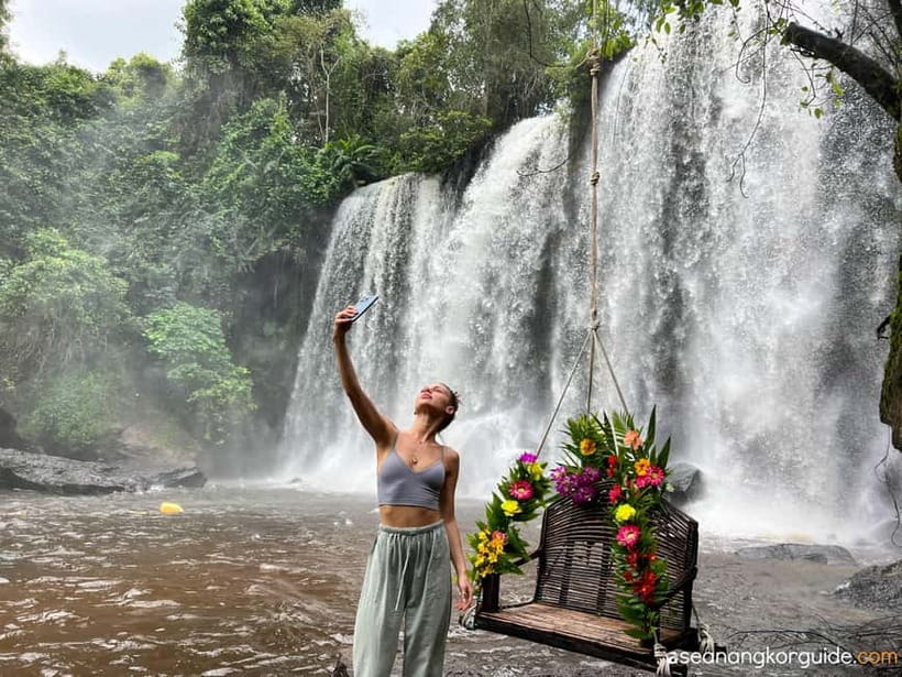 Kulen Mountain Tour with Kampong Phluk Floating Village - Returning to the Waterfall: Relaxation and Local Flavors