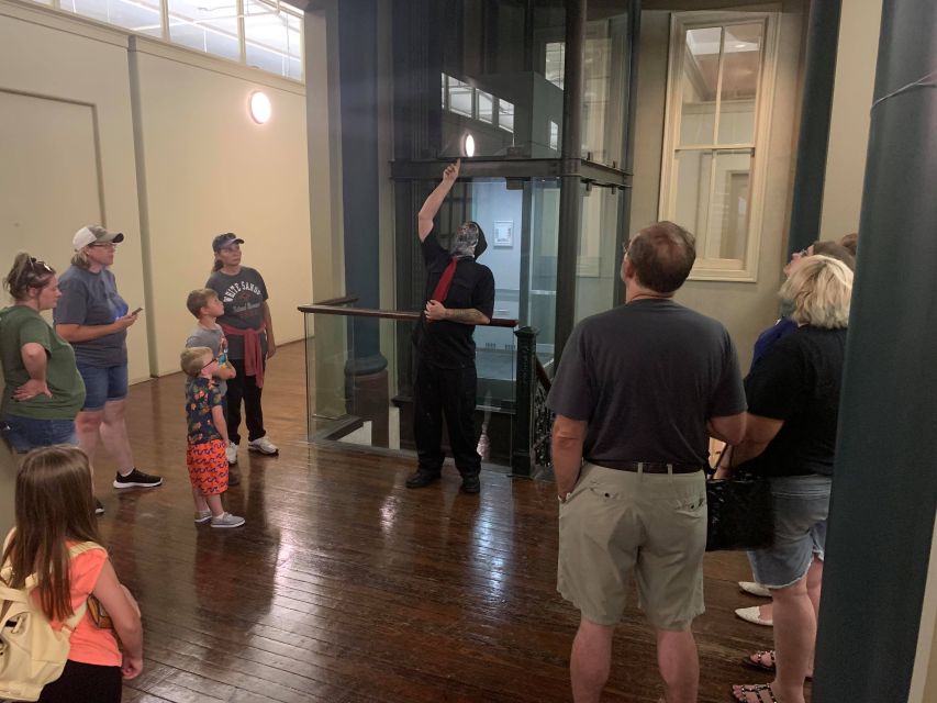 Tour of haunted locations with ghost hunting gear. - Key Points