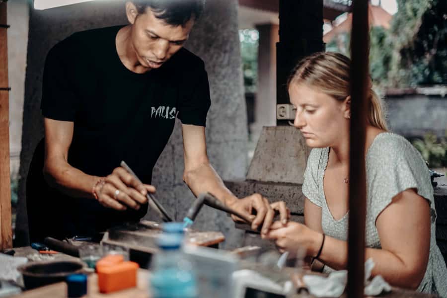 Ubud: 2-Hour Make Your Own Silver Jewellery Class - The Value for Money