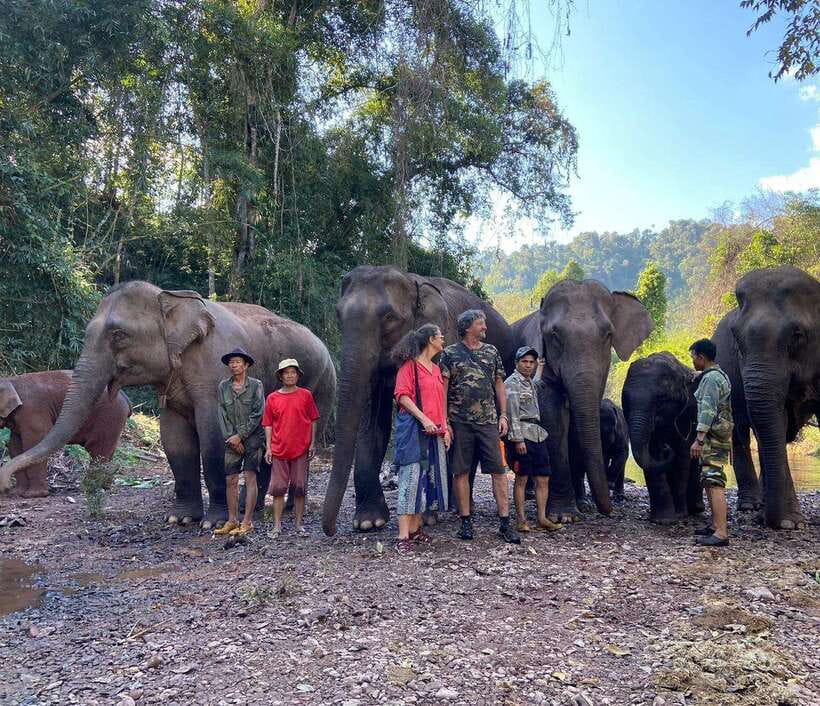 Elephant Home Sanctuary in Muang Thong Sayaboury Laos - Cultural Immersion through Cooking & Ceremonies