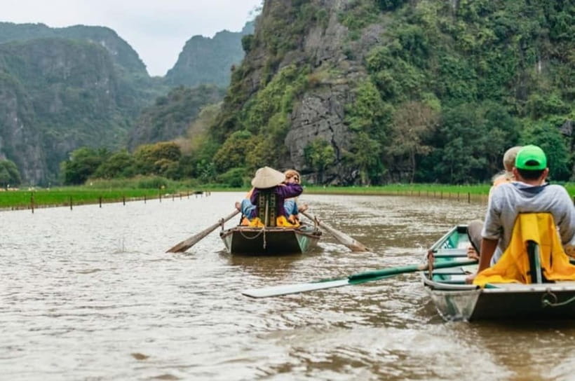 Ninh Binh: Hoa Lu, Trang An, & Mua Cave Full Day Tour - The Boat Ride at Trang An