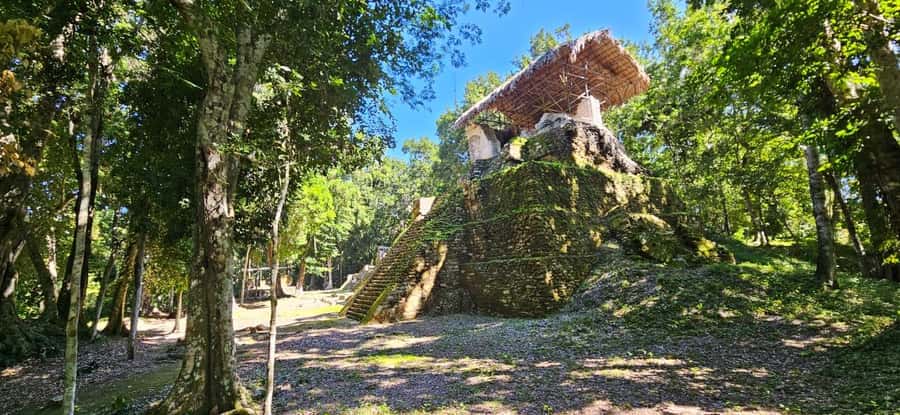 From Flores: Yaxha + Topoxte All-Inclusive Private - Key Points