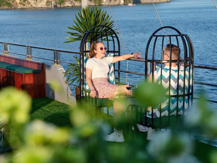 5-Star Ha Long Bay w Lunch, Kayak, Jacuzzi Cruise| Limousine - Scenic Return & Optional Jacuzzi