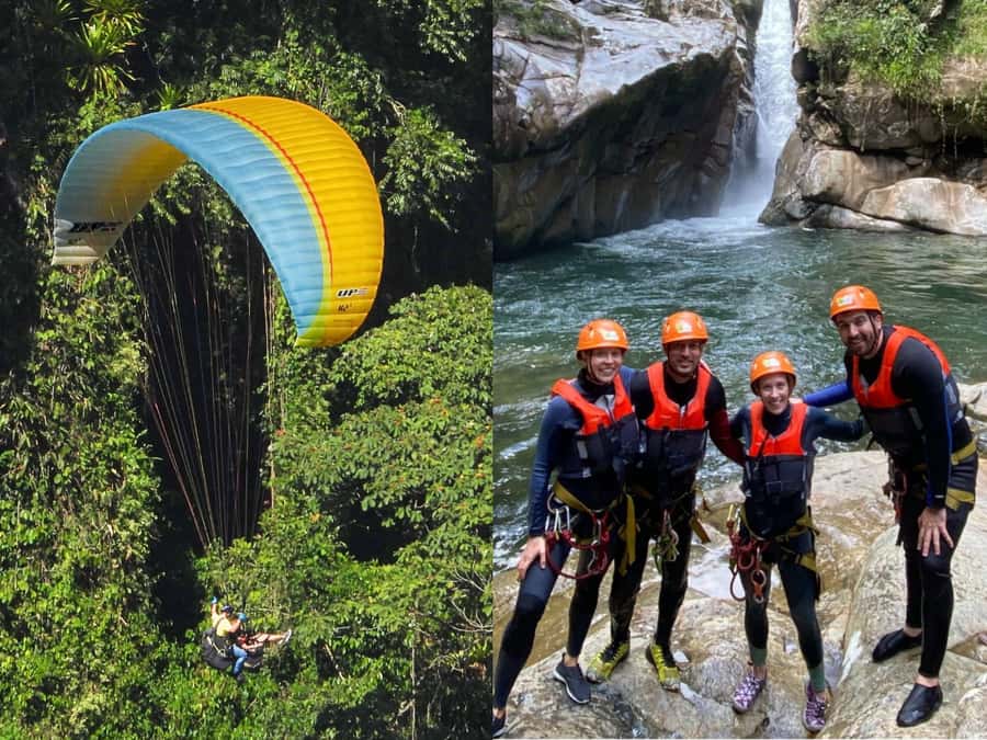 From Guatape: PARAGLIDING and Cristalline CANYONING - Exploring the Details of the Tour