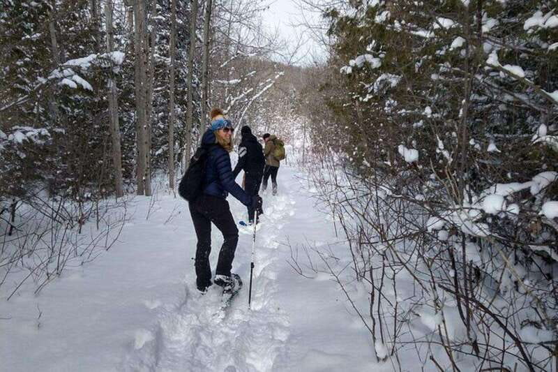 Private Nottawasaga Bluffs Caves Snowshoe-Creemore/Collingwd - A Deep Dive into the Nottawasaga Bluffs Snowshoe Tour