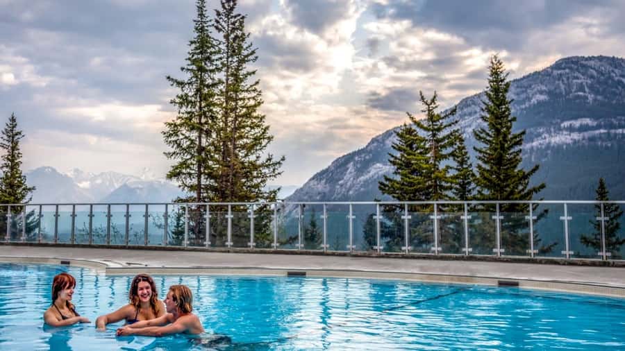 Banff: Gondola, Hot Springs, Bow falls & Three Lakes Tour - Key Points
