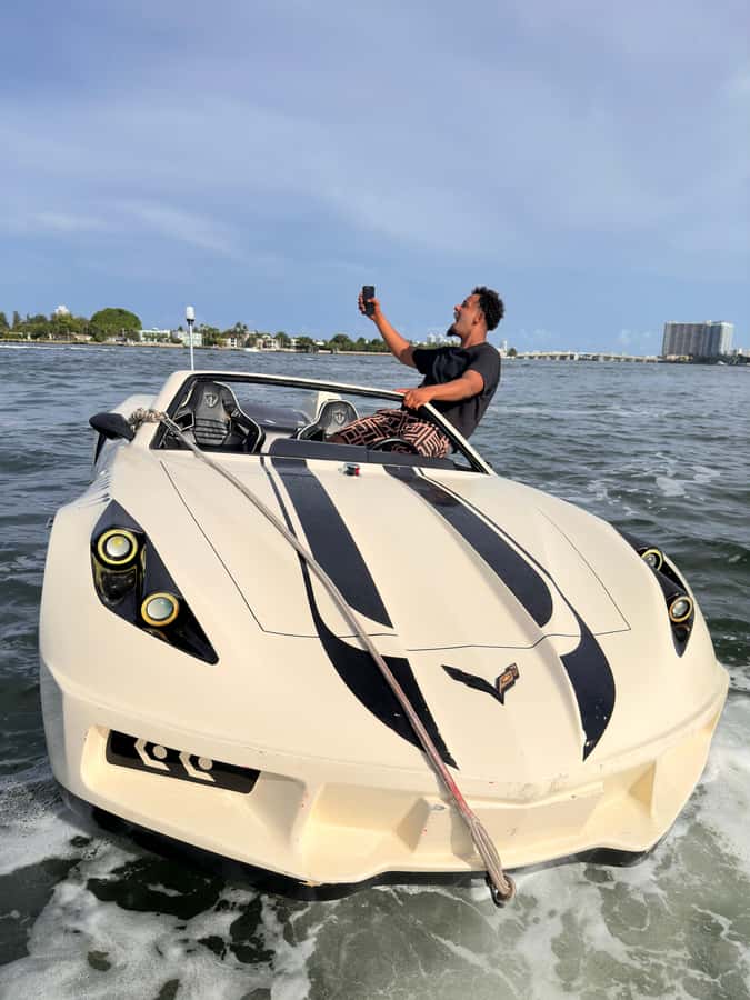 JetCars Miami Beach & Free Boat Ride + $250 Due At Check in - Key Points
