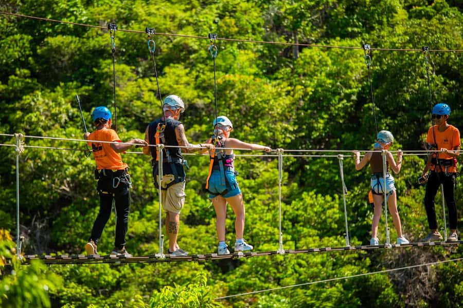 Ko Pha Ngan: Zipline Adventure - Sky Bike & Waterfall Views - The Sky Bike Experience: Pedaling in the Sky