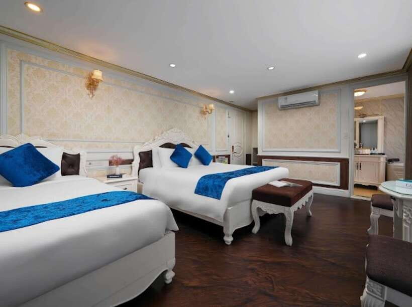 Hanoi: Ha long 2D 1N cruises: bancony, beach, meals, caves - FAQ