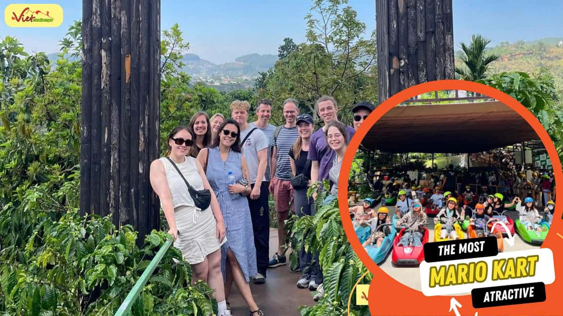 Dalat Top Tourists Sights - Waterfall - Mario Kart - Fun and Flowers: Mongo Land and Cao Nguyen Hoa