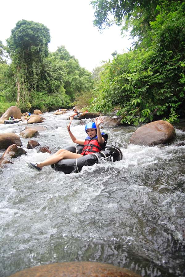 Full day Jungle trekking with Tubing adventure - Key Points