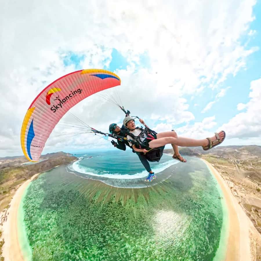 Lombok : Tandem Paragliding With Pilot, Cave & Village - The Itinerary in Detail