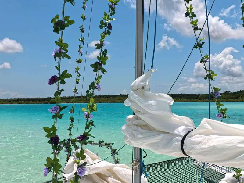 Sail for 4 hours in the most SECRET spot in Bacalar. INCLUDES Beach Club. - Exploring the Secret Waters of Bacalar: A 4-Hour Sailing Adventure