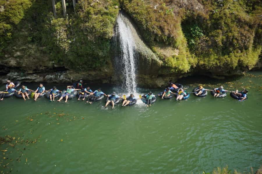 YOGYAKARTA;PINDUL CAVE,TIMANG BEACH AND PENGGER PINE FOREST. - Timang Beach: Scenic Views and Unique Transportation