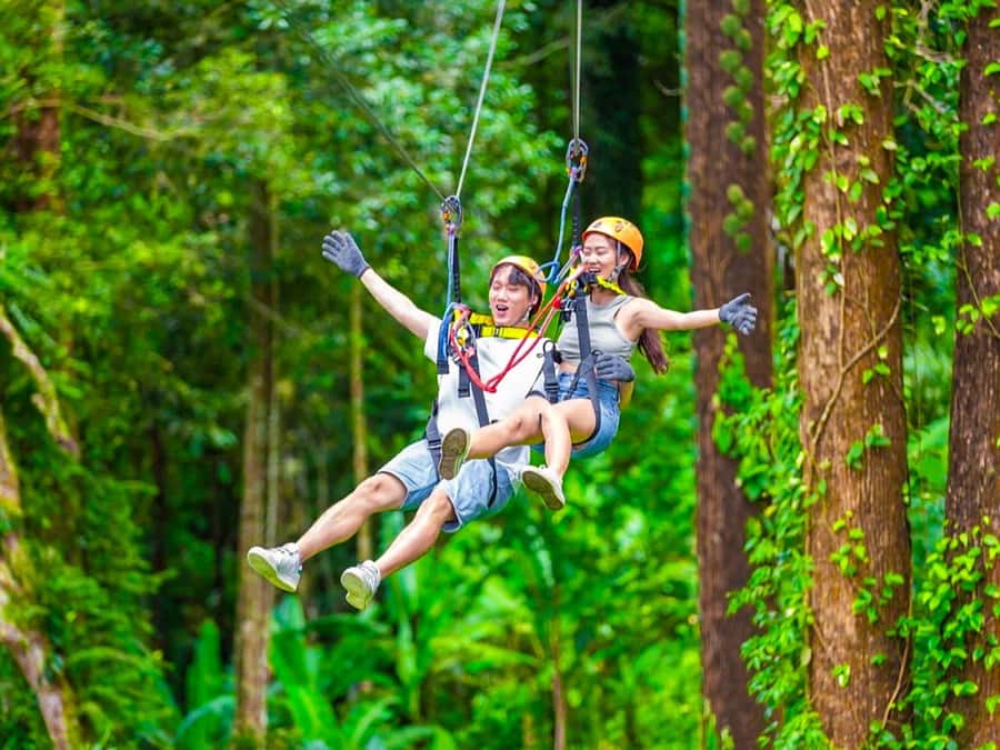 Phuket: Zip Line & ATV Adventure with Hotel Transfer Option - The Zip Line Circuit: Up Among the Treetops