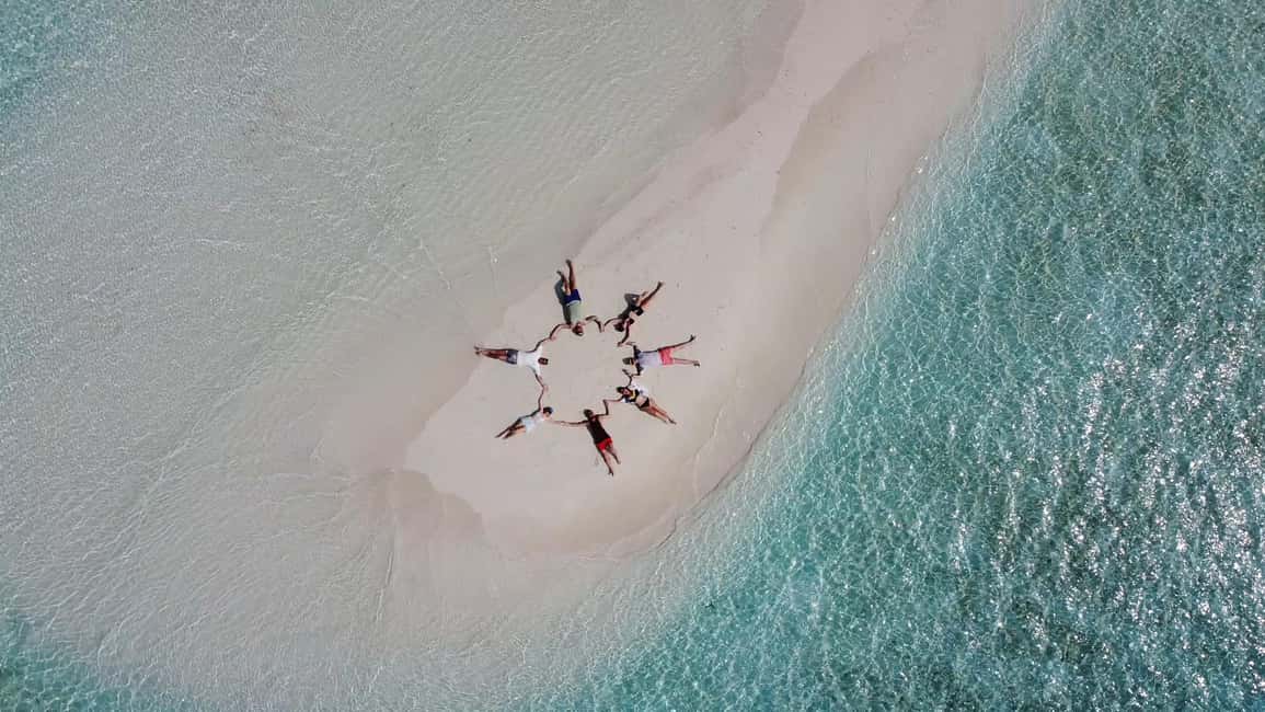 Sandbank, Boat Trip with Umbrellas and Water - Discover the Maldives Sandbank Boat Trip with Umbrellas and Water