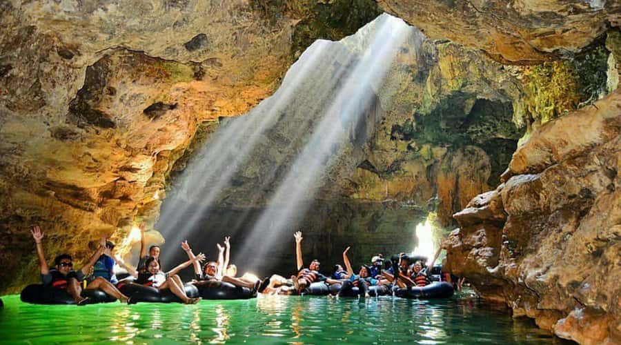 YOGYAKARTA; PINDUL CAVE, TUBING RAFTING & TIMANG BEACH.. - Rafting and Tubing in Oyo River: Combining Adventure with Serenity