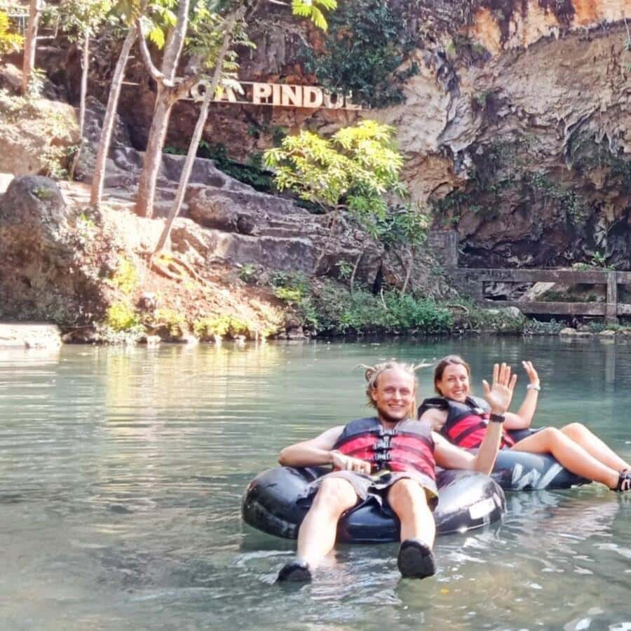 YOGYAKARTA; PINDUL CAVE, TUBING RAFTING & TIMANG BEACH.. - Key Points