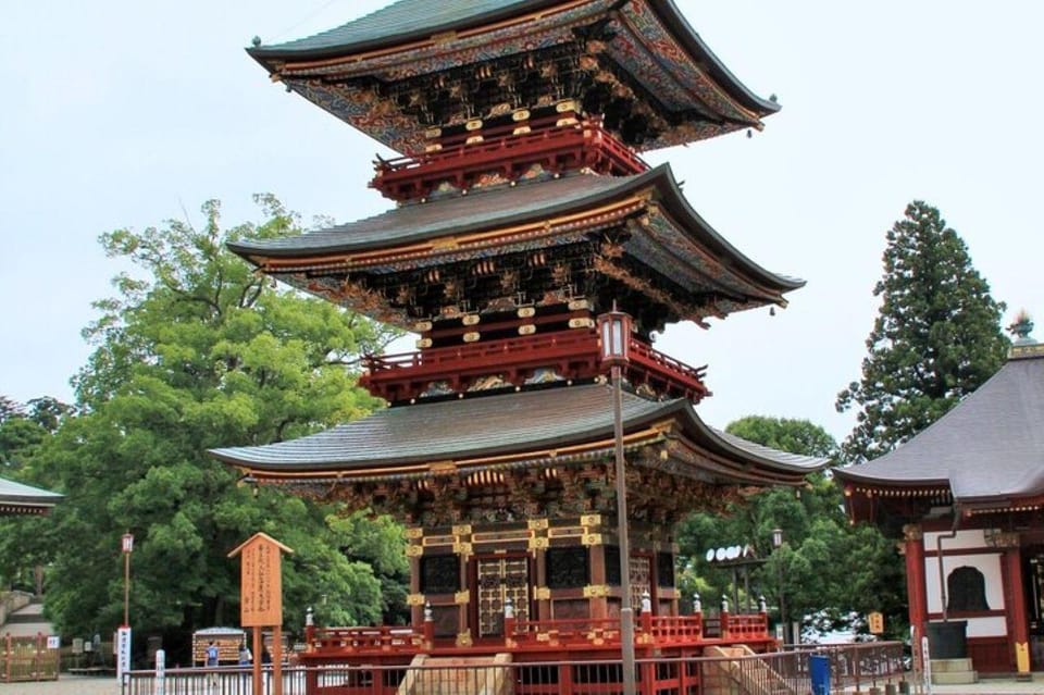 Narita Shinshoji Temple and Sakura Samurai Residences by car - Key Points