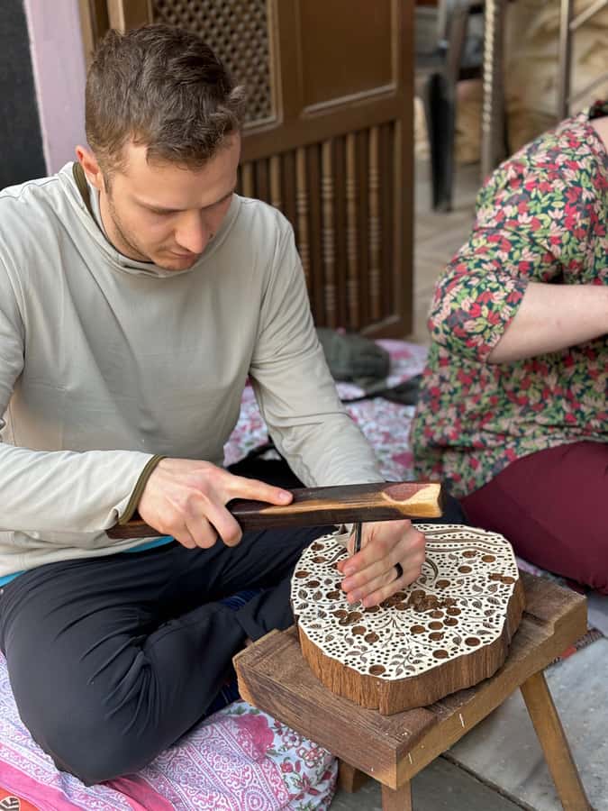 Jaipur: Wooden Block-Making Experience - Printing Your Design  