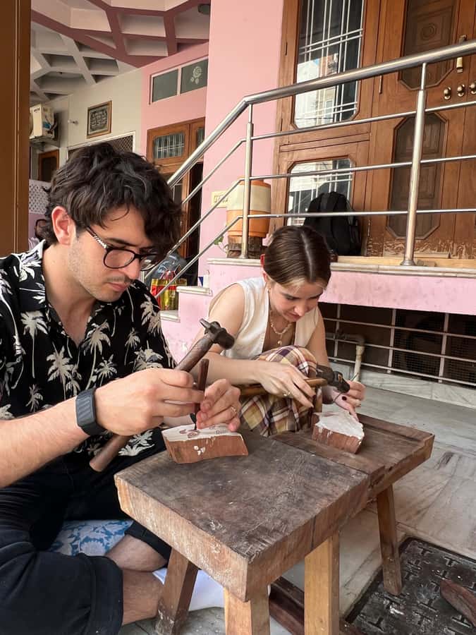 Jaipur: Wooden Block-Making Experience - The Carving Process  