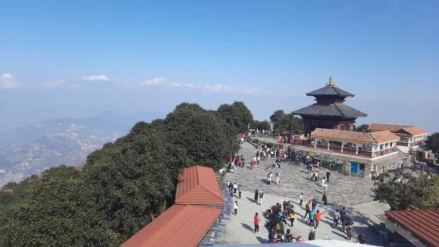Kathmandu: Chandragiri Cable Car & Monkey Temple Day Tour - Exploring Chandragiri Hill