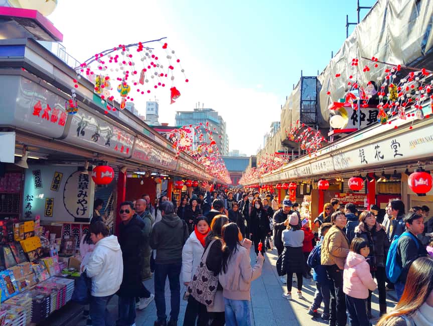 Tokyo: Asakusa & Kanda Myojin & Ueno Guided Tour - Nakamise Shopping Street: A Feast for Senses
