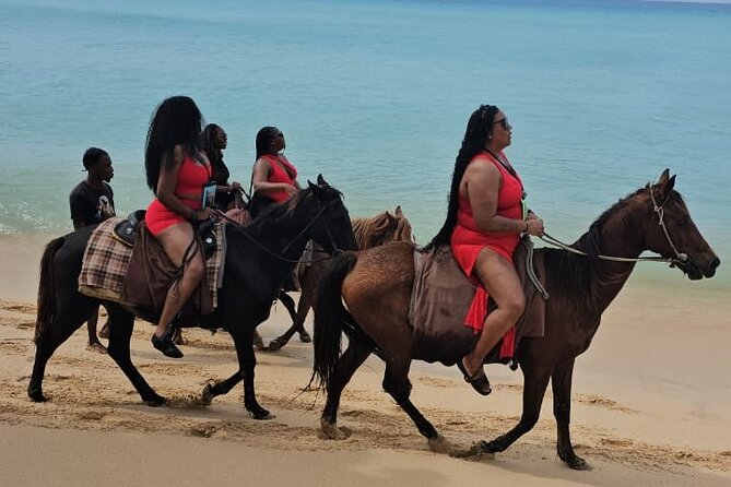 Horseback Riding at Hawksbill Beach in Five islands Antigua - Horseback Riding at Hawksbill Beach in Five Islands Antigua