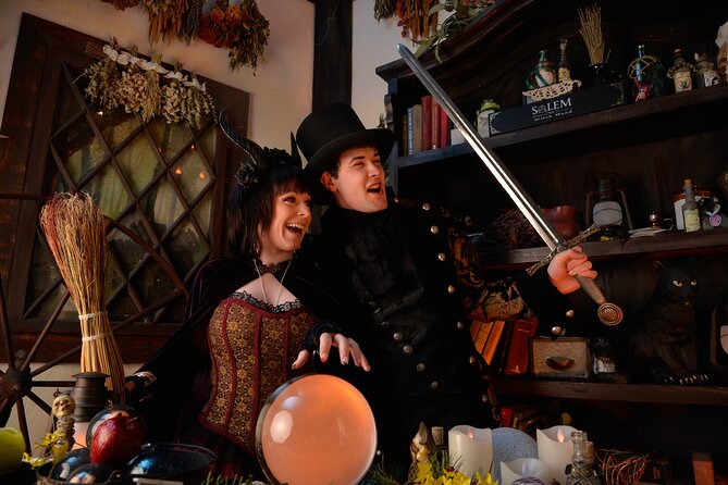 Witch Costume Photo Shoot - Witch Cottage theatrical set - Key Points