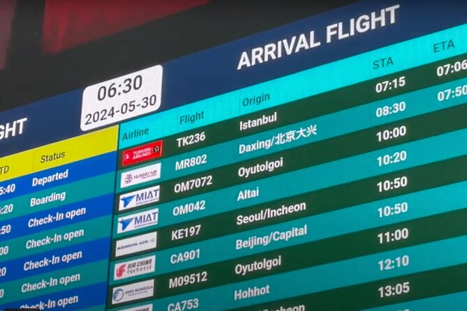 Pick up service from Chinggis khan airport to capital Ulaanbaatar - FAQ