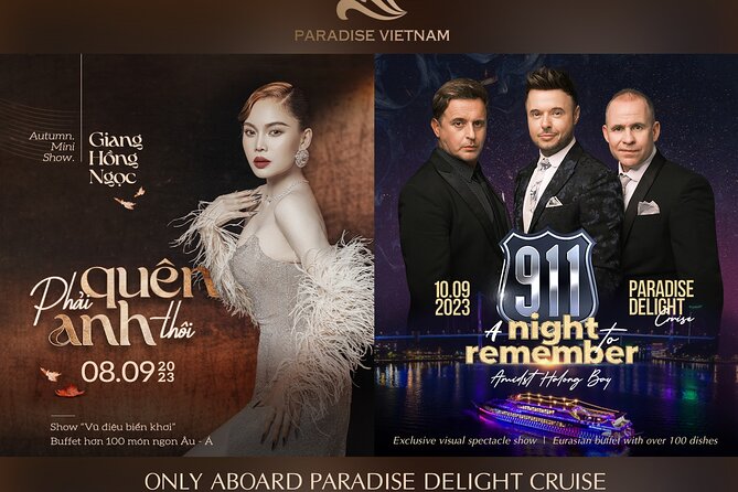 Buffet on Paradise Delight Dining Cruise Halong Bay Tour - What’s Included and What’s Not